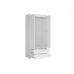 Шкаф распашной с ящиками BRW (БРВ) Кристина SZF2D2S Белый + Белый глянец (GRB-1796)