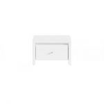 Тумба прикроватная BRW (БРВ) Кристина KOM1S Белый + Белый глянец (GRB-1982)