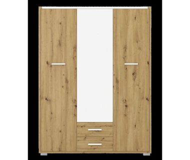 Шкаф для одежды с зеркалом Гербор Рутения SZF3D2S Дуб артизан + Нимфея альба (GRB-1445) Шкаф для одежды с зеркалом Гербор Рутения SZF3D2S Дуб артизан + Нимфея альба (GRB-1445)