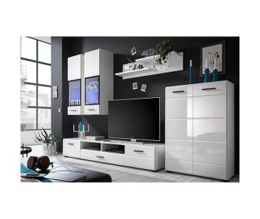 Модульная стенка для гостиной BRW (БРВ) Арктика Нимфея альба + Белый глянец (GRB-1897) Модульная стенка для гостиной BRW (БРВ) Арктика Нимфея альба + Белый глянец (GRB-1897)