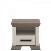Тумба прикроватная Гербор Марсель 1S Ясен снежный + Дуб сонома трюфель (GRB-1367)