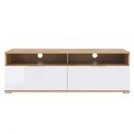 Тумба под телевизор BRW (БРВ) Злата RTV2S Дуб тахо + Белый матовый (GRB-1959)