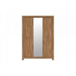 Шкаф для одежды с зеркалом BRW (БРВ) Герман SZF2D1L/22/17 Дуб стерлинг (GRB-1688)