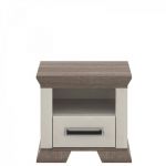 Тумба прикроватная Гербор Марсель 1S Ясен снежный + Дуб сонома трюфель (GRB-1367)