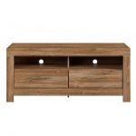 Тумба под телевизор с подсветкой BRW (БРВ) Герман RTV2S/6/14 Дуб стерлинг (GRB-1964)