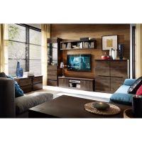 Модульна стінка для вітальні BRW (БРВ) Джулі Венге магія + Дуб конкордія (GRB-1887)