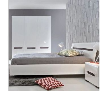 Комплект модульный в спальню BRW (БРВ) Ацтека Белый + Белый глянец (GRB-1622)