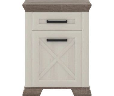 Тумба нічна Гербор Марсель KOM1D1S Ясен сніговий + Дуб сонома трюфель (GRB-1361)