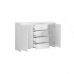 Комод у спальню BRW (БРВ) Крістіна KOM2D4S Білий + Білий глянець (GRB-1490)