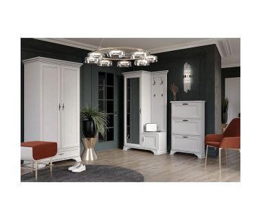 Набор мебели в прихожую BRW (БРВ) Кентукки N77783 Белый альпийский (GRB-1761)