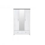 Шкаф для одежды с зеркалом BRW (БРВ) Порто SZF2D1L2S Джанни + Сосна ларико (GRB-1834)