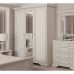Шкаф с зеркалом для одежды Гербор Уайт 3D(2S) Ясень снежный + Сосная серебряная (GRB-1413)