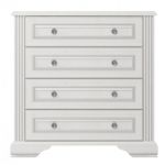 Комод в спальню Гербор Уайт 4S_90 (телескопы) Ясень снежный + Сосная серебряная (GRB-1120)