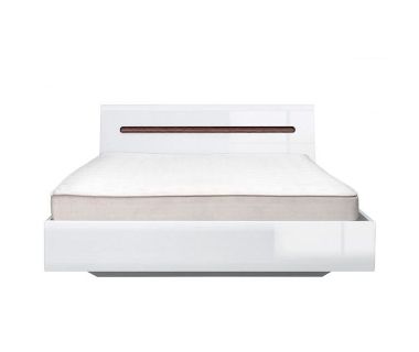 Ліжко двоспальне (без основи під матрац) BRW (БРВ) Ацтека LOZ/180 180x200 см Білий + Білий глянець (GRB-1532) Ліжко двоспальне (без основи під матрац) BRW (БРВ) Ацтека LOZ/180 180x200 см Білий + Білий глянець (GRB-1532)