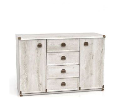 Комод в спальню BRW (БРВ) Индиана JKOM2D4S/130 Сосна аризонская (GRB-1574)
