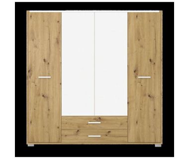 Шкаф с зеркалом в спальню Гербор Рутения SZF4D2S Дуб артизан + Нимфея альба (GRB-1446) Шкаф с зеркалом в спальню Гербор Рутения SZF4D2S Дуб артизан + Нимфея альба (GRB-1446)