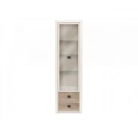 Пенал-витрина BRW (БРВ) Коэн 2 REG1W2S Сосна аризонская + Дуб корабельный (GRB-1791)