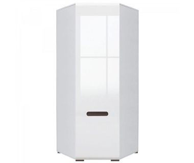 Шкаф угловой для одежды BRW (БРВ) Ацтека SZFN1D/21/10 Белый + Белый глянец (GRB-1651) Шкаф угловой для одежды BRW (БРВ) Ацтека SZFN1D/21/10 Белый + Белый глянец (GRB-1651)