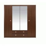 Шафа в спальню із дзеркалом Гербор Коен SZF4D2S Венге магія (GRB-1420)