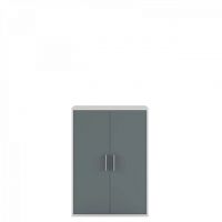 Комод с дверцей Гербор Каби REG 2D/114 Пепельный + Антрацит (GRB-1459)