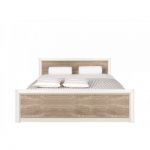 Ліжко двоспальне (без основи під матрац) BRW (БРВ) Коен 2 LOZ/160 160x200 см Сосна аризонська + Дуб корабельний (GRB-1549)