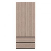 Шафа дводверна з ящиками Гербор Лайєр SZF2D2S Дуб сонома трюфель + Дуб санремо світлий (GRB-1433)