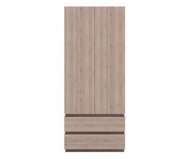 Шкаф двухдверный с ящиками Гербор Лайер SZF2D2S Дуб сонома трюфель + Дуб санремо светлый (GRB-1433)
