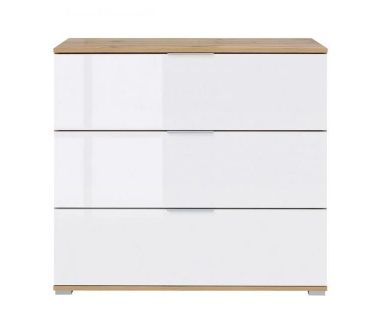 Комод в гостиную BRW (БРВ) Злата KOM3S Дуб тахо + Белый матовый (GRB-1517) Комод в гостиную BRW (БРВ) Злата KOM3S Дуб тахо + Белый матовый (GRB-1517)