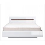 Ліжко двоспальне (підйомний механізм) BRW (БРВ) Ацтека LOZ/160 160x200 см Білий + Білий глянець (GRB-1568)