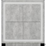 Комод в гостиную Гербор Антарес KOM4D Бетон ательер + Нимфея альба (GRB-1113)