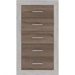 Комод у спальню Гербор Сара KOM5S Сосна каньйон + Дуб сонома трюфель (GRB-1154)