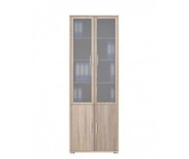 Пенал-вітрина Гербор Офіс Лайн REG 2W2D/79/220 Дуб сонома (GRB-1069)