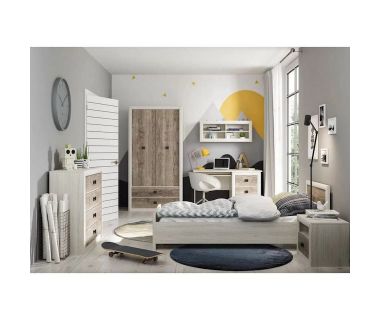 Набор мебели в детскую BRW (БРВ) Коэн 2 N77821 Сосна аризонская + Дуб корабельный (GRB-1594)