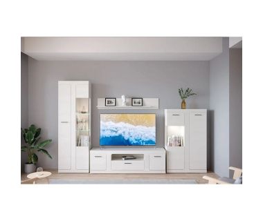 Модульная стенка для гостиной Гербор Тотен Ясен снежный (GRB-1892) Модульная стенка для гостиной Гербор Тотен Ясен снежный (GRB-1892)