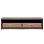 Тумба під телевізор Гербор Коен МДФ RTV2S N Венге магія + Штрокс темний (GRB-1401)