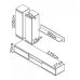 Модульная стенка для гостиной Гербор Люсия 220 Дуб тахо + Нимфея альба (GRB-1913)