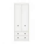 Шкаф распашной с ящиками Гербор Салерно SZF2D2S Белый (GRB-1447)