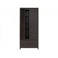 Шкаф распашной с ящиками BRW (БРВ) Каспиан REG2D2S Дуб милано темный (GRB-1714)