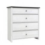 Комод в спальню BRW (БРВ) Порто KOM4S Джанни + Сосна ларико (GRB-1511)