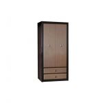 Шкаф распашной с ящиками Гербор Коэн МДФ SZF2D2S Венге магия + Штрокс темный (GRB-1421)