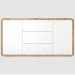 Комод в гостиную Гербор Ски КОМ2D3S Нимфея альба + Дуб аппалачи (GRB-1158)