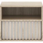 Тумба прикроватная Гербор Брус KOM1S Дуб сонома + Нимфея альба (GRB-1362)