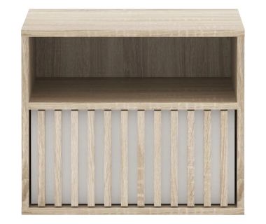 Тумба прикроватная Гербор Брус KOM1S Дуб сонома + Нимфея альба (GRB-1362) Тумба прикроватная Гербор Брус KOM1S Дуб сонома + Нимфея альба (GRB-1362)