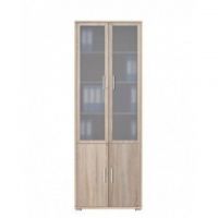 Пенал-витрина Гербор Офис Лайн REG 2W2D/79/220 Дуб сонома (GRB-1069)