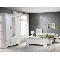 Комплект модульний до спальні BRW (БРВ) Кентуккі Білий альпійський (GRB-1746)