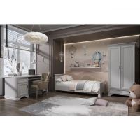 Комплект модульний до спальні BRW (БРВ) Кентуккі N77782 Білий альпійський (GRB-1747)