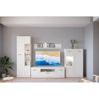 Модульна стінка для вітальні Гербор Тотен Ясен сніговий (GRB-1892)