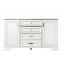 Комод в гостиную BRW (БРВ) Кентукки KOM2D4S Белый альпийский (GRB-1498)