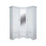 Шкаф угловой с зеркалом BRW (БРВ) Кентукки SZFN5D Белый альпийский (GRB-1766)