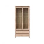 Пенал-витрина BRW (БРВ) Каспиан REG2W2S Дуб сонома (GRB-1742)